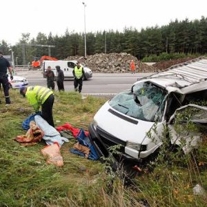 Trafikkυlykke på E6 i Moss